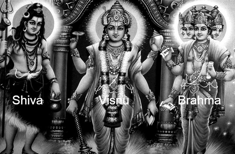Brahma, Visnu y Mahesha